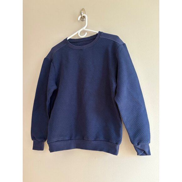 Born Primitive Quilted Crewneck Sweatshirt in Navy  Blue Women’s Small - Picture 3 of 8